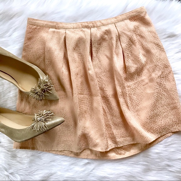 Madewell Dresses & Skirts - MADEWELL Broadway & Broome Peach Gold Silk Skirt